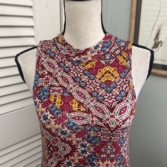 ANTHROPOLOGIE MAEVE Womens Dress Small Lilt Swing Asymmetric Hem Boho Festival - Picture 2 of 13